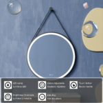 Erfu Mirror Led Anti Fog Ï60cm - Afbeelding 6