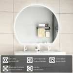 ERFU SPIEGEL LED ANTI-MIST B120XH100CM - Afbeelding 7