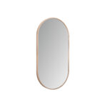 ALONI AVALO MIRROR - WITH LED LIGHTING - OVAL - WITH FRAME - WITH HEATING - LED COLOR TEMPERATURE 3500-6500K - 50X100CM - BRUSHED COPPER - Image 2