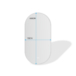 ERFU SPIEGEL LED ANTI-MIST B50XH100CM KOPER - Afbeelding 3