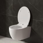 ALONI PREMIUM TOILET SEAT - SLIM DESIGN - SOFT CLOSE - QUICK RELEASE - TOPFIX - DUROPLAST - Acier inoxydable HINGES - Blanc brillant – Image 5
