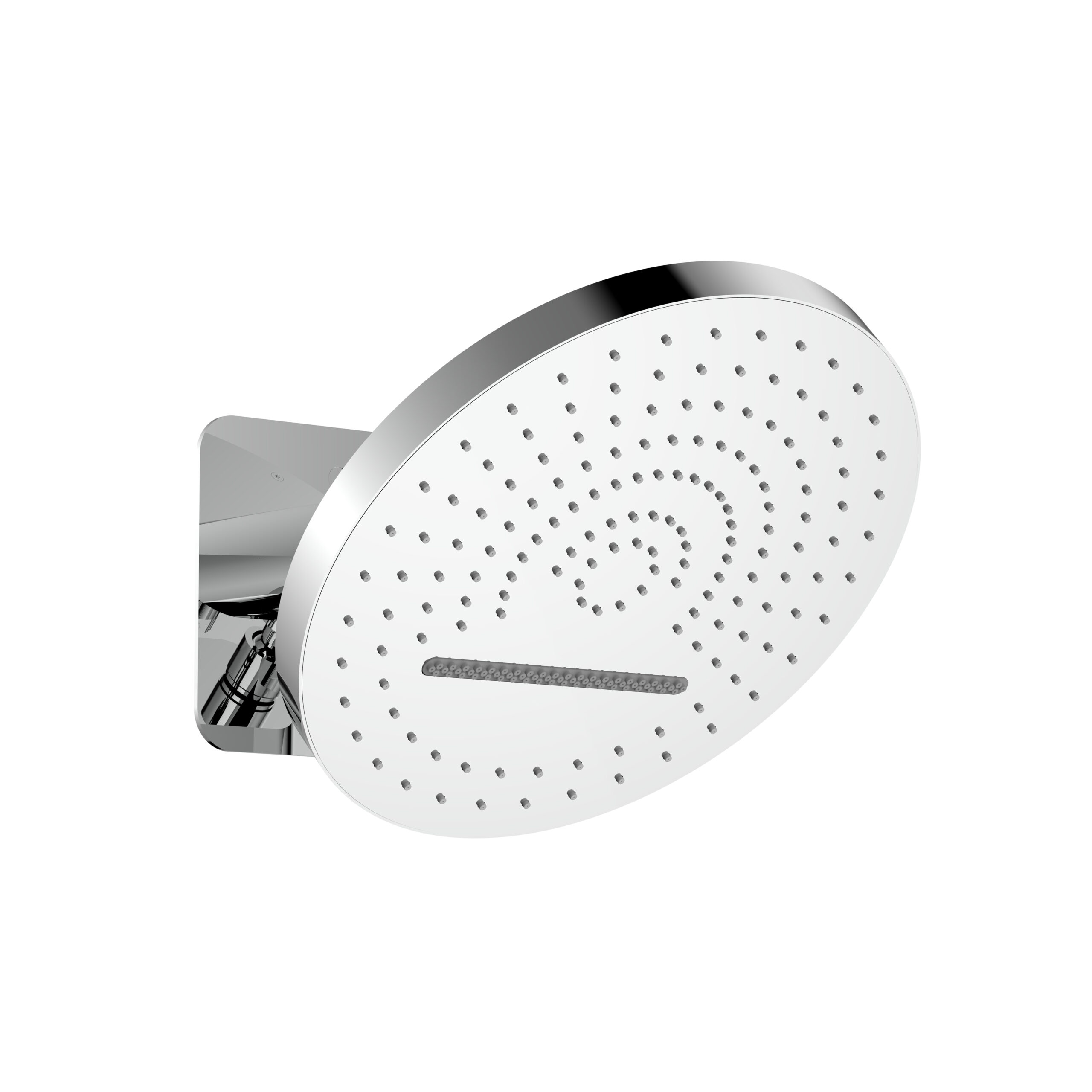 DOUCHE DE TÊTE UNIFORMA TROPICAL RAIN XL - 2 FONCTIONS - MONTAGE MURAL - AVEC BOÎTIER ENCASTRÉ - 32 CM - Chrome