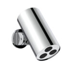 UNIFORMA OVERHEAD SHOWER CYLINDER – 1 SPRAY SETTING – WALL MOUNT – 8X15 CM – CHROME