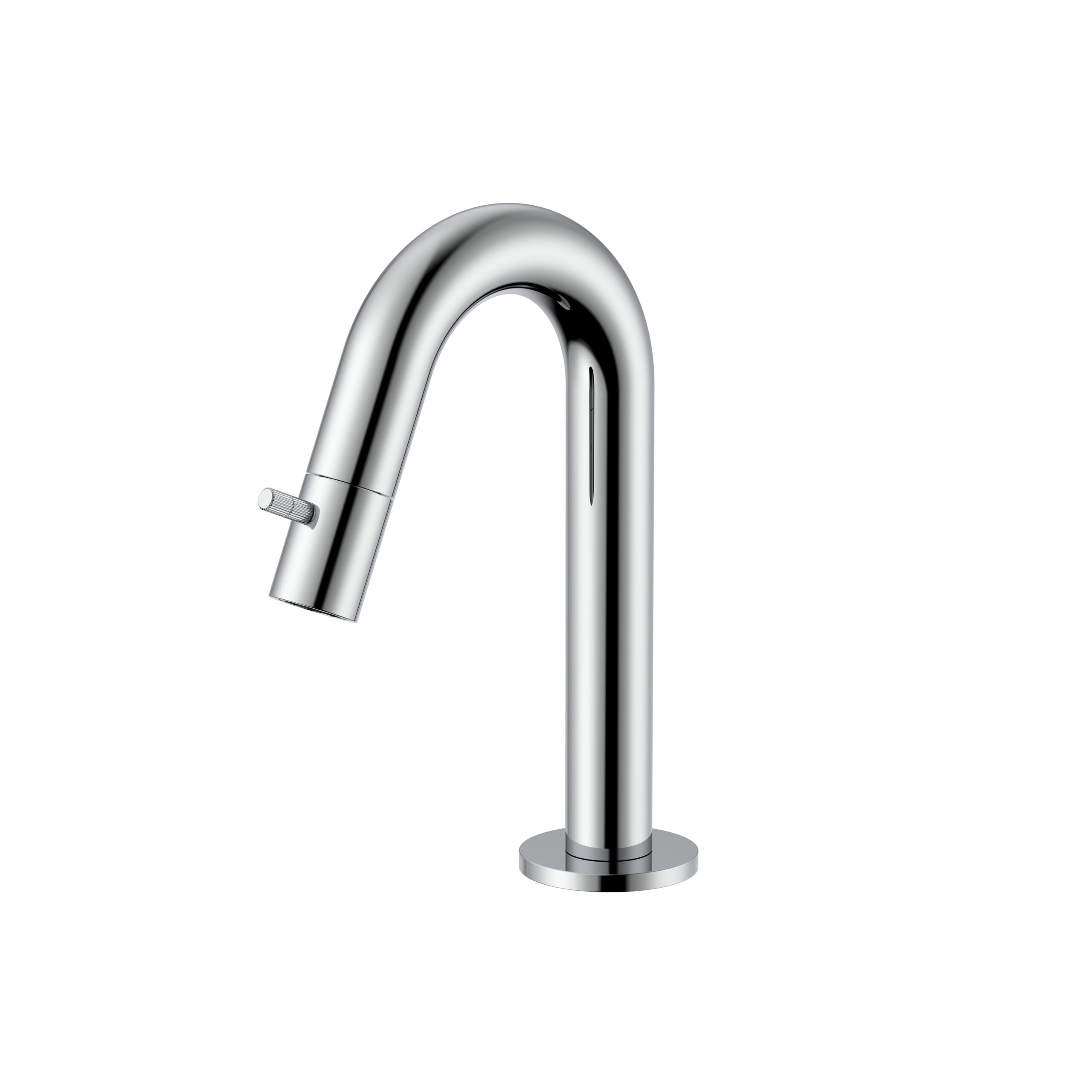 ROBINET EAU FROIDE STRIA - BEC COURBÉ - SANS VIDAGE - Chrome