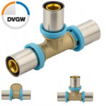 Erfu Reduced Tee to Crimp Multilayer 20 mm x 16 mm x 20 mm â DVGW Certified, Multi-Profiles U/H/TH - Image 2