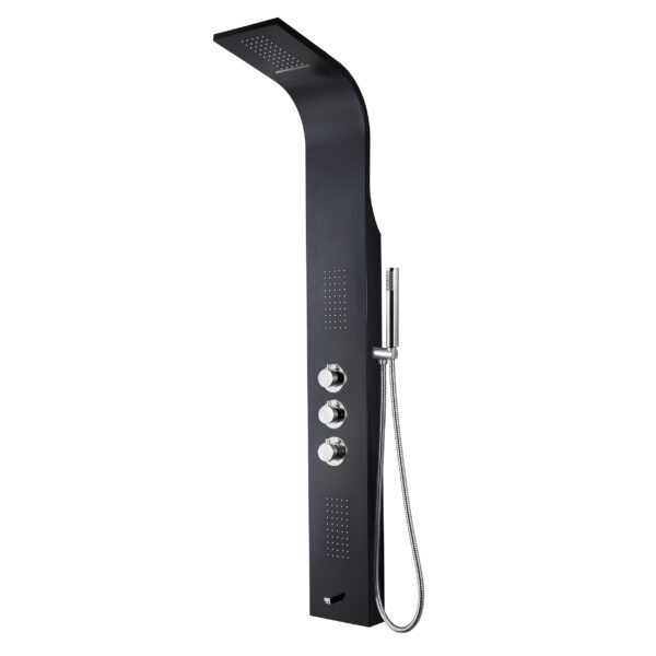 ALONI THERMOSTATISCH DOUCHEPANEEL ZWART